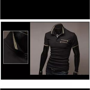 White and yellow polo